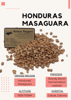 พร้อมส่ง เมล็ดกาแฟดิบ Honduras Masaguara lychee orchid brandy barrel fermentation Washed Process / เมล็ดกาแฟนอก/เมล็ดกาแฟสาร ฮอนดูรัส