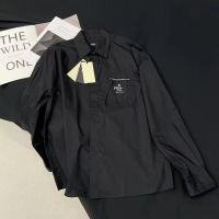 [High Quality] Newf~New Pocket Printed Long Sleeve Shirt