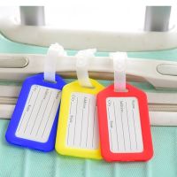 【DT】 hot  1pc/5pcs Travel Accessories Luggage Tag Suitcase Bag Identifier Labels Portable Plastic Baggage Name ID Tags