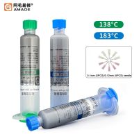 ♚♘❍ AMAOE M15 M14 Syringe Soldering Flux Tin Paste 138℃ 183℃ Melting Point Solder Paste for Mobile Phone PCB Repair Tool