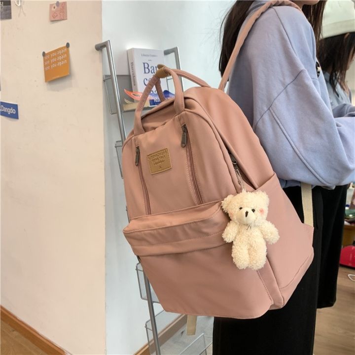 กระเป๋าเกาหลีแฟชั่นสำหรับผู้หญิงสำหรับเป้สะพายหลังขนาดใหญ่กระเป๋านักเรียนสะพาย