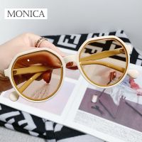 Kacamata Hitam Desainer Fashion 2023 Kacamata Hitam Gradien Antik Retro Wanita Lensa Jernih Hitam UV400 Kacamata Oculos De Sol