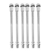 6Pcs 9CM Metal Drum Hoops Short Screw Snare Drum Hardware