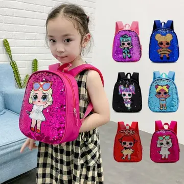 BABYL Ready Stock Sequin LOL doll Cartoon Print kids sling bag shoulder bag  cartoon cute small Messenger bag | Shopee Singapore