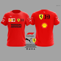 Summer F1 Team Ferrari 2023 2020 CREW T-shirt fashion versatile t-shirt