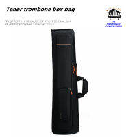 แฟชั่น Tenor Trombone Case กระเป๋ากันน้ำกันกระแทกกระเป๋าเป้สะพายหลังเดี่ยวแบบพกพา Wind Instrument Case อะไหล่195