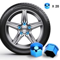 20pcs Set 17mm Car Tire Wheel Nut Caps Hub Screw Bolt Protector Covers Anti Rust Waterproof Auto Accessories Exterior Decoration