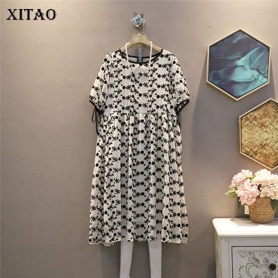 XITAO Dress  Women Casual Print Dress