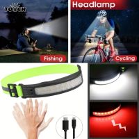 【lz】✽  LED Sensor de Movimento Farol Lanterna recarregável USB Faróis Tocha de cabeça Capacete Luzes para correr Camping