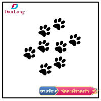 【DANLONG ?】Car Stickers Cat Paw Print Sticker On Car 3D Carbon Fiber Vinyl Motorcycles Decoration Stickers And Decals