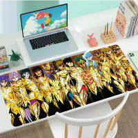 Saint Seiya อะนิเมะแผ่นรองเมาส์การ์ตูน Gaming Keyboard Mat Pc Gamer ตู้ลื่น Mousepad โต๊ะอุปกรณ์เสริม Extended Mouse Pads