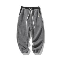 、’】【= 2023 Winter Thicken Pants Men Warm Fashion Retro Thick Lamb Wool Pants Men Streetwear Hip Hop Loose Straight Pants Mens Trousers