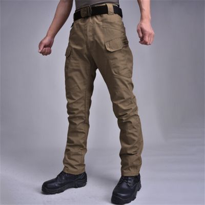 ‘；’ Men Casual Cargo Pants Military Army Tactical Work Pant Male Slim Fit Outwear Hiking Trousers Camouflage Sports Combat Overalls