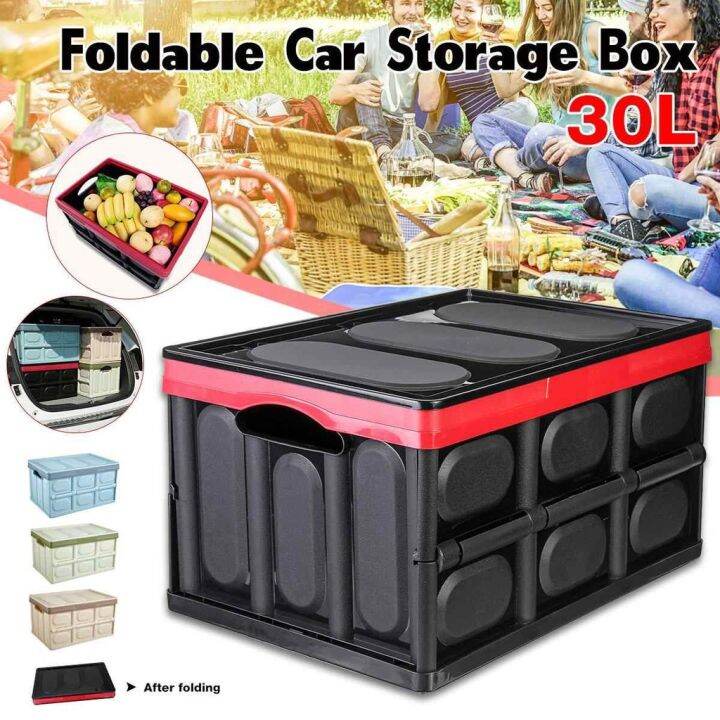 leo bea 30 Liters Plastic Collapsible Storage Box Foldable Storage Box