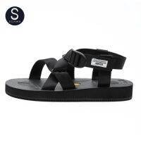 IAROTA รองเท้าแตะรัดส้น สายไขว้ Sandals SD10 บุรุษ สตรี - Black