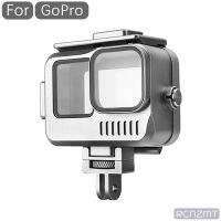 กรงกันน้ำสำหรับ Gopro 9/10/11อะลูมินัมอัลลอยอุปกรณ์เสริมกล้องแอคชั่นแคมเมราซองกันน้ำฝาครอบป้องกันสำหรับดำน้ำ