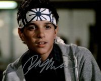 ●☜卍 Poster Sutra Cetak Film Seni Anak KARATE Ditandatangani RALPH MACCHIO ตกแต่งภายในบ้าน 24X36 Inci