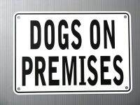 【hot】◙❒  Tin Sign Dogs on Premises Warning Decoration Metal Poster for Cabin Bar Store