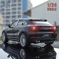 1:24 Porsches Cayenne S SUV รถโลหะผสมโมเดลของเล่นโลหะ,โมเดลรถจำลองมีเสียงไฟของขวัญสำหรับเด็ก