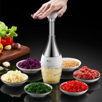 【CW】 Press type 304 stainless steel garlic dispenser hotel shredder masher for children  39;s auxiliary meat