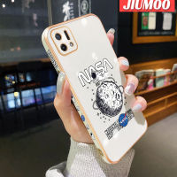 JIUMOO เคสสำหรับ A16K OPPO เคส A16E ลายท้องฟ้าใหม่กรอบพื้นผิวสี่เหลี่ยมเคสนิ่มซิลิกาเจลกันกระแทกเคสมือถือฝาครอบป้องกันเลนส์กล้องถ่ายรูปรวมทุกอย่าง