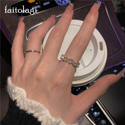 แหวนพลอยเทียมประดับเพทายแวววาวแหวกแนวสุดหรูแหวนเจ้าสาวพลอยเทียมแหวนหิน Crysal สำหรับผู้หญิงเครื่องประดับของขวัญปาร์ตี้สำหรับผู้หญิง