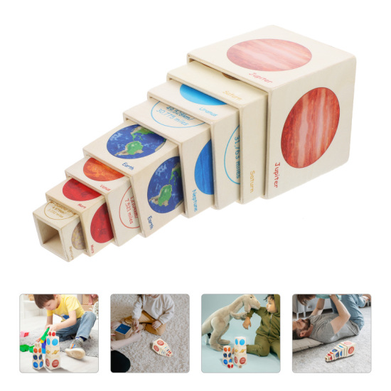 Boomss infant toys planet stacking game other educational puzzle paternity - ảnh sản phẩm 1