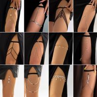 New Bohemian Thigh Chain Simple Star Body Chains for Women Double-layer Metal Bodychain Fashion Thigh Jewelry Leg Chain Women