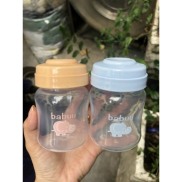 Bộ 3 Bình Trữ Sữa Babuu 120ml, Nắp Được Núm Ti Cổ Rộng