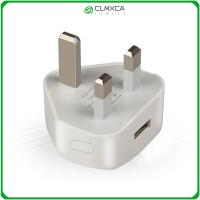 CLMXCA การท่องเที่ยว 1 พอร์ต USB 5V 1A ที่ชาร์จ USB สหราชอาณาจักรปลั๊ก ที่ชาร์จติดผนัง อะแดปเตอร์ไฟฟ้า