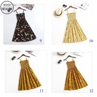 new clothing Summer women strapless sling y dress pleated chiffon bohemian dress