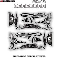 The new motorcycle parts body fairing sticker waterproof personalized decorative film is suitable for HONDA CBR600RR F5 07-12 Decals  Emblems