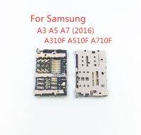 2-10ยูนิตสำหรับ Samsung Galaxy A3 A7 A5 2016 A310F A510F A710F ซิมเครื่องอ่านการ์ดไมโคร SD ที่จับเม็มโมรี่คาร์ด Bahagian Pembaikan