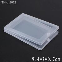 1 PC Portable Small Thin Plastic Transparent With Lid Collection Container Case Storage Box for Card bank card paper towel