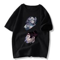 หล่อ Demon Slayer Anime เสื้อยืดแขนสั้นผู้ชายฤดูร้อนใหม่เด็กชายเสื้อยืดผ้าฝ้ายขนาดใหญ่ UnisexS-5XL