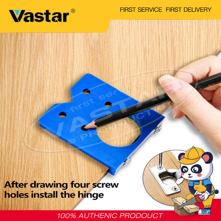 Vastar 35mm Hinge Hole Jig Drill Guide Set DIY Woodworking Door Hole