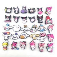 10/20/30Pcs Hello Kitty Kuromi Jibz PVC Croc Shoes Charms Pockmon Cartoon Anime DIY Sandals Shoe Accessories for Kids Gifts