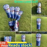 2023 NEW for☃ Doraemon Golf Woods Covers 1 3 5 UT For Driver Hybrid Putter Fairway Wood Clubs Set PU Leather Golf Cover Golf Club Protector Golf Accessories