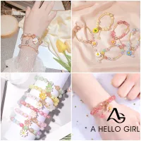 Korean jewelry crystal de spokes flower tassel bracelet Women girl charm bracelet