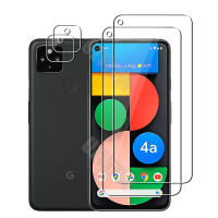 (2+2) สำหรับ Google Pixel 4A 5G (2 ชิ้น) ฟิล์มเลนส์กล้อง &amp; (2 ชิ้น) ป้องกันโทรศัพท์ปกป้องหน้าจอกระจกเทมเปอร์ยาม-Xdeiu