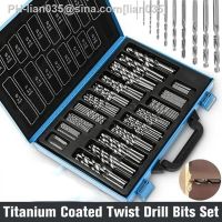 【DT】hot！ KUNLIYAOI  100pcs Titanium Coated Set Extractor Bit 1/1.5/2/2.5/3mm Metal Wood Aluminum Drilling Tools