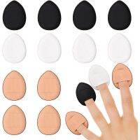 10 pcs Finger Powder Puff Mini Makeup Sponge beauty blender Dry Wet with Strap Reusable Makeup Tool for Foundation Concealer