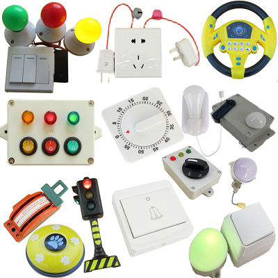 Kids Busy Board DIY Toys Montessori Material Educational Activity Board Accessores Switch Plug Socket Light Part Cognition Toys