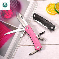 Outdoor camping tools Stainless steel folding tools Multi-purpose outdoor wine opener tools