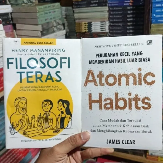 Buku Motivasi Paket 2 Filosofi Teras And Atomic Habits Lazada Indonesia