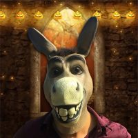 ผู้ใหญ่น่าขนลุก Funny Latex Donkey ม้าหัวสัตว์หน้ากากฮาโลวีนคอสเพลย์สวนสัตว์ Props ปาร์ตี้เทศกาลเครื่องแต่งกายหน้ากากหนึ่งขนาด