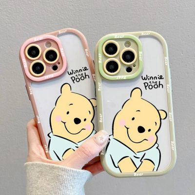 Winnie the Pooh Phone Case For iPhone 14 Pro Max 14 Plus 13 Pro Max 12 Pro Max Soft Silicone Phone Back Cover for iPhone 11 Pro Max XR XS Max 7 8 Plus Back Shell