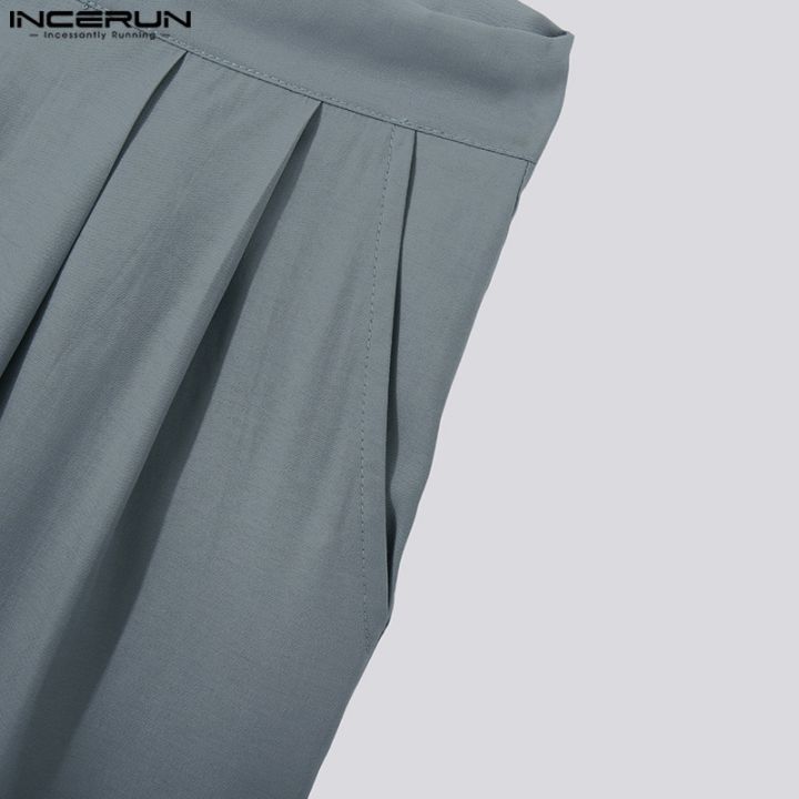 incerun-กางเกงขากว้าง-เอวสูง-สีพื้น-สไตล์นักธุรกิจ-สําหรับผู้ชาย-ไซซ์-s-5xl