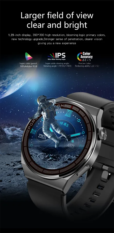 2022 NFC Smartwatch Men AMOLED 390*390 HD Screen Waterproof Bluetooth Call  New