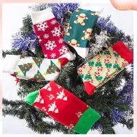 LULU Cute Winter Warm Breathable Cotton Socks Christmas Hosiery Cartoon Cartoon Pattern